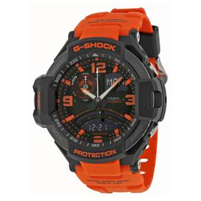 Relogio Casio G-Shock Aviation Black And Orange Ga1000-4Acr