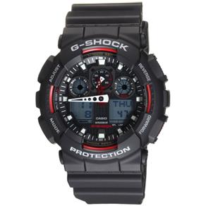 Relogio Casio G-Shock Black Ga100-1A4 a Prova D´ Água Pulseira em Borracha de Alta Resistência com Dupla Trava