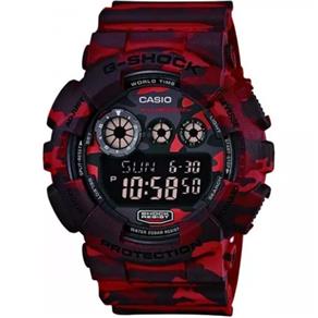 Relógio Casio G-shock Camuflado Gd-120cm 4dr Vermelho