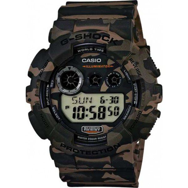 Relógio Casio G-Shock Camuflado GD-120CM-5DR Resistente a Choques