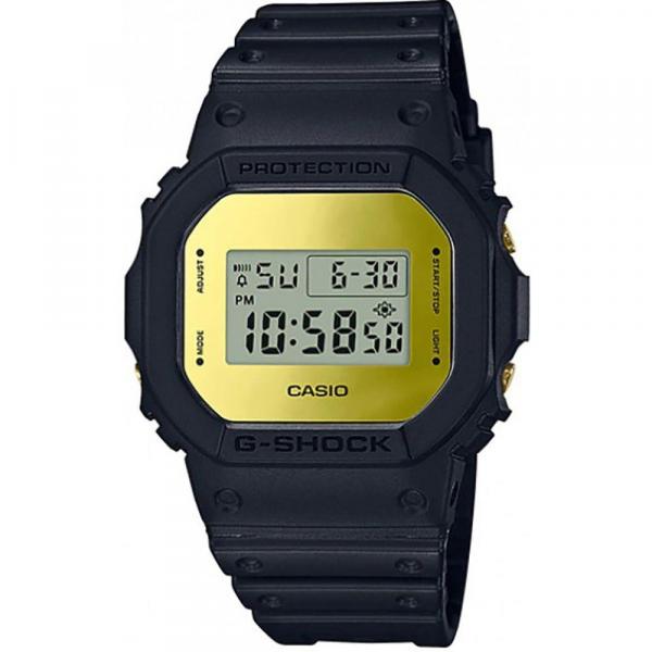 Relogio Casio G-Shock DW-5600BBMB-1DR Digital Mostrador Espelhado Dourado