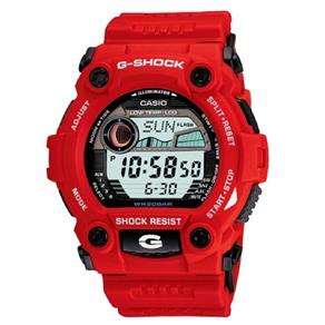 Relógio Casio G-Shock G-7900A-4DR Digital Masculino Vermelho Surf Tabua de Maré - Multi Funções