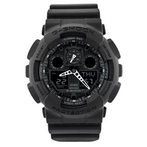 Relógio Casio G-Shock GA-100-1A1DR Preto Masculino Anadigi Militar Tático