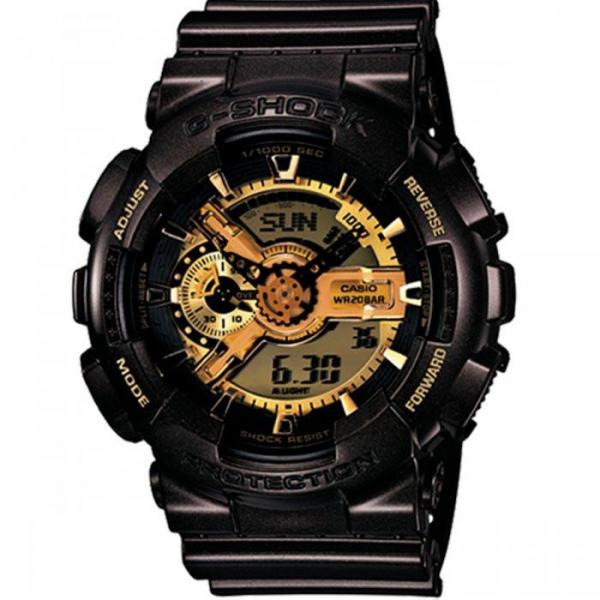 Relógio Casio G-Shock GA-110BR-5ADR + Hora Mundial, Resistência Magnética e à Choques