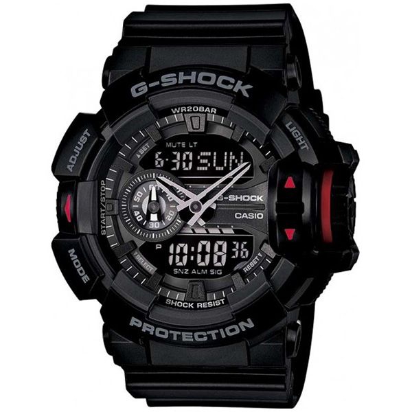 Relógio Casio G-Shock GA-400-1BDR Rotary Switch Resistente a Choques