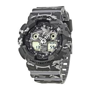 Relogio Casio G-Shock Grey Camuflado Ga100Cm-8Acr - Novo