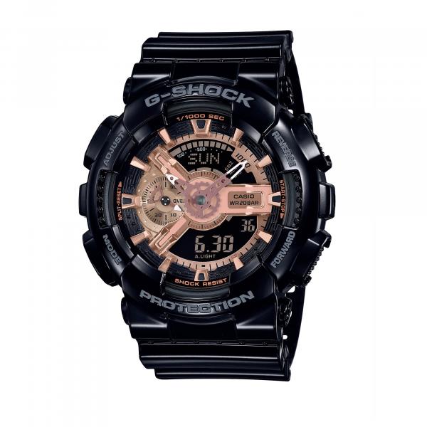 Relógio Casio G-shock Masculino Preto Rose Ga-110mmc-1adr