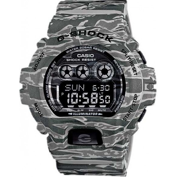 Relógio Casio G-shock Militar Camuflado Gd-x6900cm-8dr Cinza