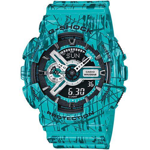 Relógio Casio G-shock Slash Ga-110sl-3adr Verde