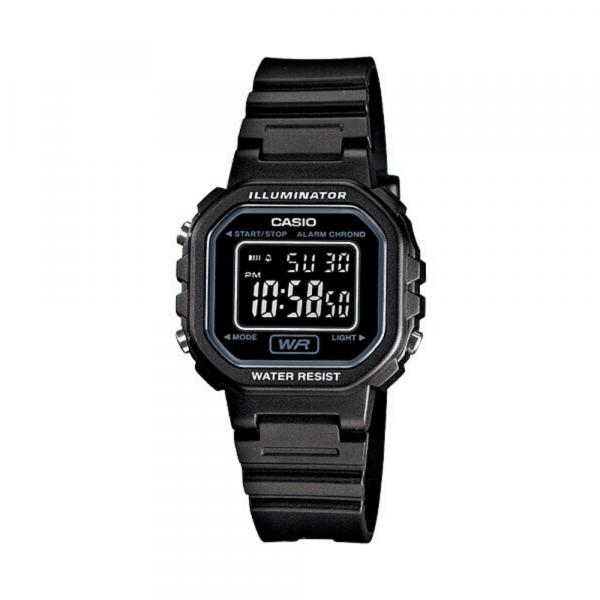 Relógio Casio Infantil Masculino Preto Quadrado Digital + NF