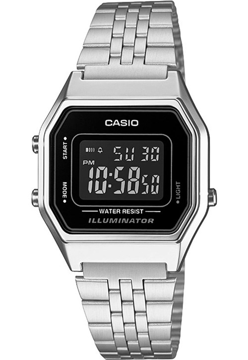 Relógio Casio LA680WA-1BDF Prata