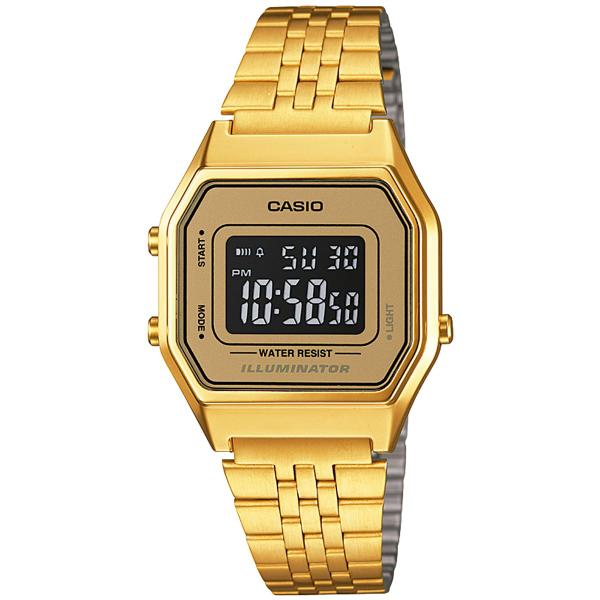 Relógio Casio - LA680WGA-9BDF - Aço Inoxidável - Cronômetro