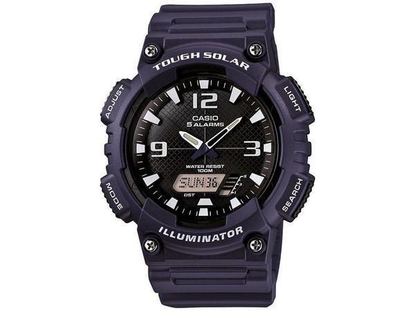 Relógio Casio Masculino Anadigi Azul Aqs810w2a2vdfu