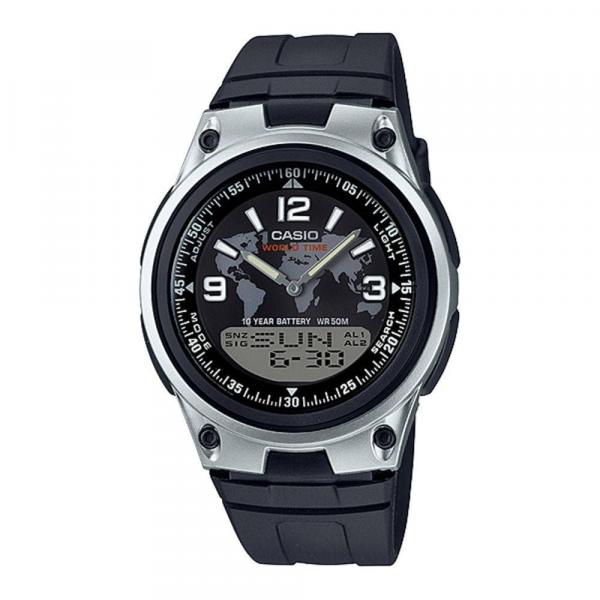 Relógio Casio Masculino Anadigi Preto Aw801a2vdf