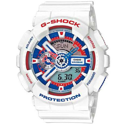 Relógio Casio Masculino Branco G-Shock GA-110TR-7ADR Anadigi Tamanho Grande