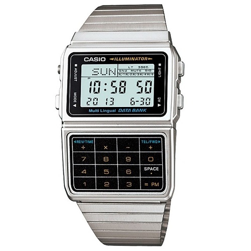 Relógio Casio Masculino Data Bank Calculadora Dbc-611-1df