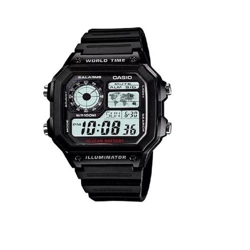 Relógio Casio Masculino Digital AE1200WH-1AVDF