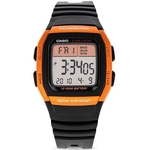 Relógio Casio Masculino Digital Laranja e Preto W-96H-4A2VDF