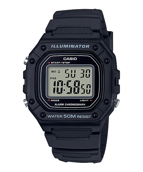 Relógio Casio Masculino Digital Preto W-218H-1AVDF