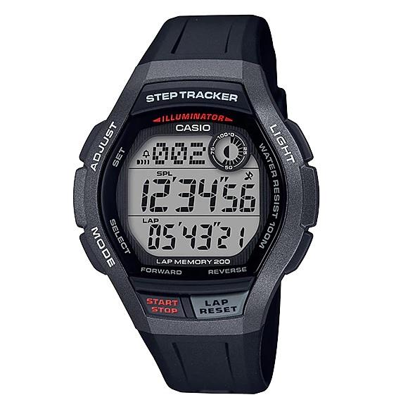 Relógio Casio Masculino Digital Step Tracker Standard Prova D'Água WS-2000H-1AVDF