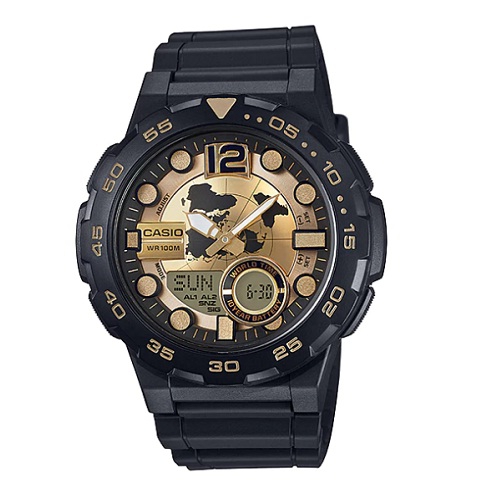 Relógio Casio Masculino G-Shock Anadigi AEQ-100BW-9AVDF