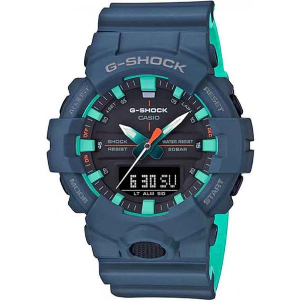 Relógio Casio Masculino G-Shock Anadigi Azul GA-800CC-2ADR