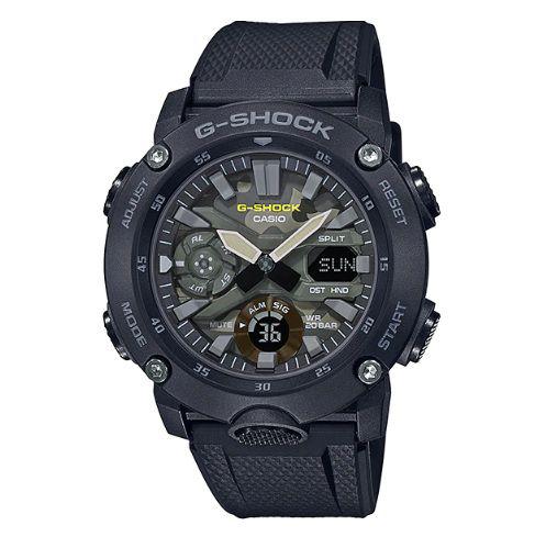 Relógio Casio Masculino G-Shock Anadigi GA-2000SU-1ADR *Carbon Core Guard