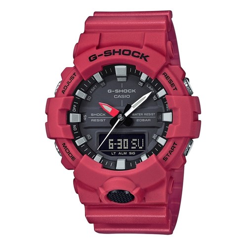 Relógio Casio Masculino G-Shock Analógico Digital Ga-800-4Adr - Vermelho