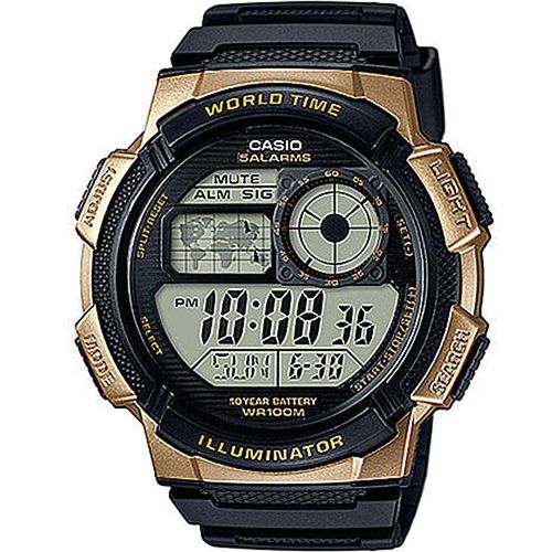 Relógio Casio Masculino Hora Mundi Ae-1000w-1a3vdf