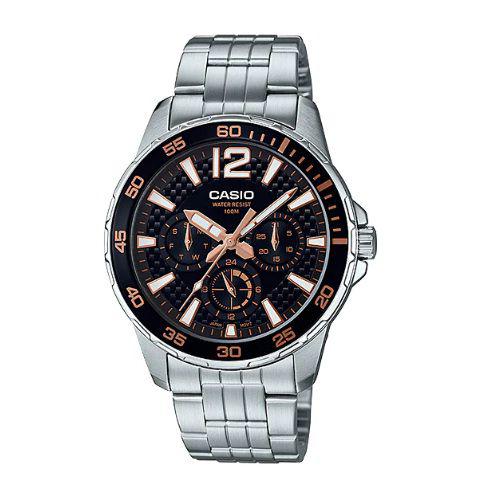 Relógio Casio Masculino Prata MTD-330D-1A3VDF