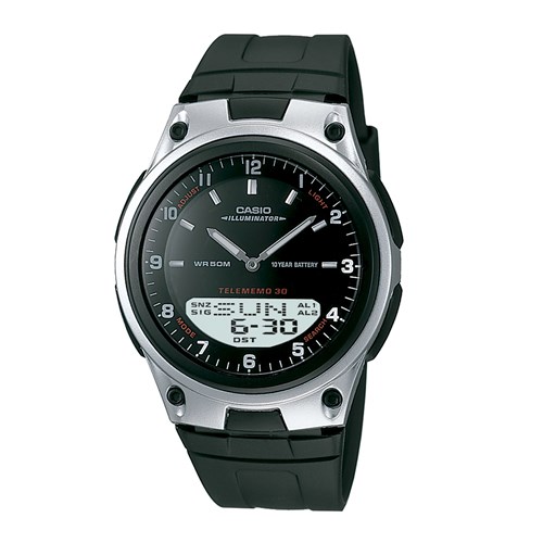 Relógio Casio Masculino Preto Anadigi Aw-80-1Avdf