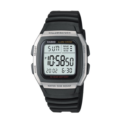 Relógio Casio Masculino Preto Digital W-96H-1Avdf