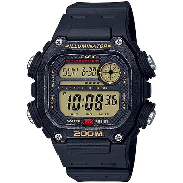 Relógio Casio Masculino Preto Prova DÁgua 200 Metros DW-291H-9AVDF