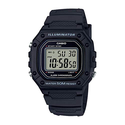 Relógio Casio Masculino Preto W-218H-1AVDF