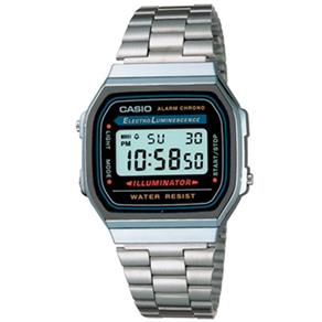 Relógio Casio Masculino Vintage Prata A168wa1wdf