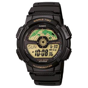 Relógio Casio Masculino World Time AE-1100W-1BVDF?