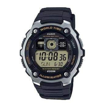 Relógio Casio Masculino World Time Digital AE2000W1BVDF