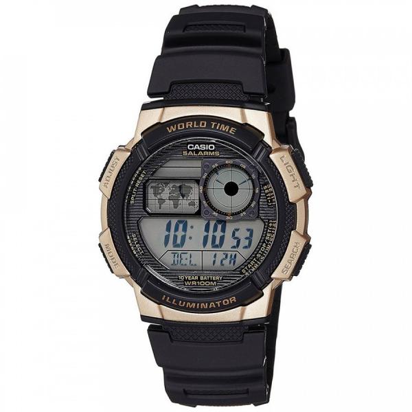 Relógio Casio Masculino World Time Digital AE1000W1A3VDF