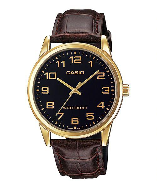 Relógio Casio Mtp-v001gl-1budf - Mostrador Preto