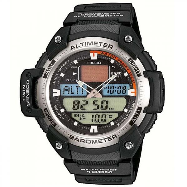 Relógio Casio Outgear Sensor Duplo Anadig Masculino SGW-400H-1BVDR