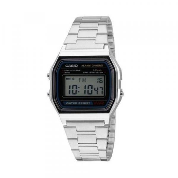 Relógio Cásio Prata Digital Unissex Mod: A158wa-1cr - Casio