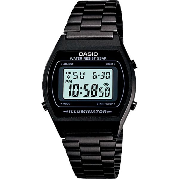 Relógio Casio Retrô Digital Vintage B640WB-1ADF Alarme Cronômetro