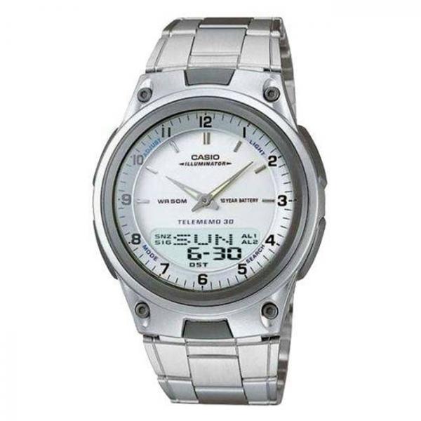 Relógio Casio Standard AW-80D-7AVDF Hora Mundial Agenda