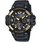 Relógio Casio Standard Cronógrafo Mcw-100h-9a2vdf Preto/dourado