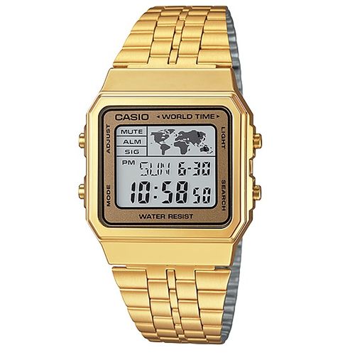 Relógio Casio Standard Digital World Time A500wga-9df Dourado