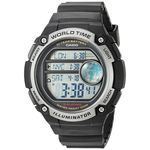 Relógio Casio Standard Digital World Time Borr Ae-3000w-1avdf