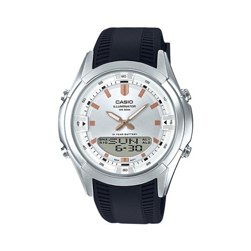 Relógio Casio Standard Masculino Preto Anadigi Amw-840-7Avdf