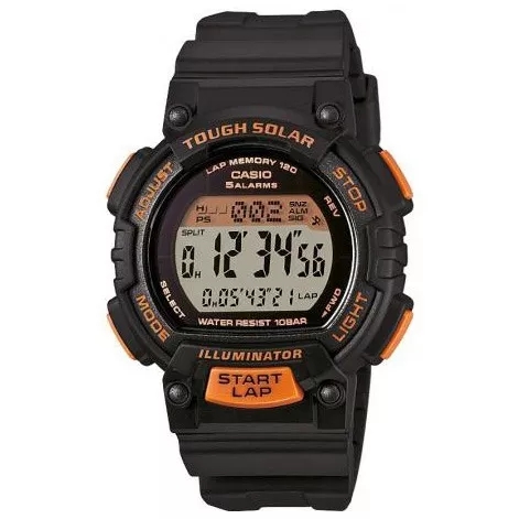 Relógio Casio Standard Solar Preto/laranja Stl-s300h-1bdf