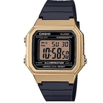 Relógio CASIO STANDARD unissex digital preto dourado W-217HM-9AVDF