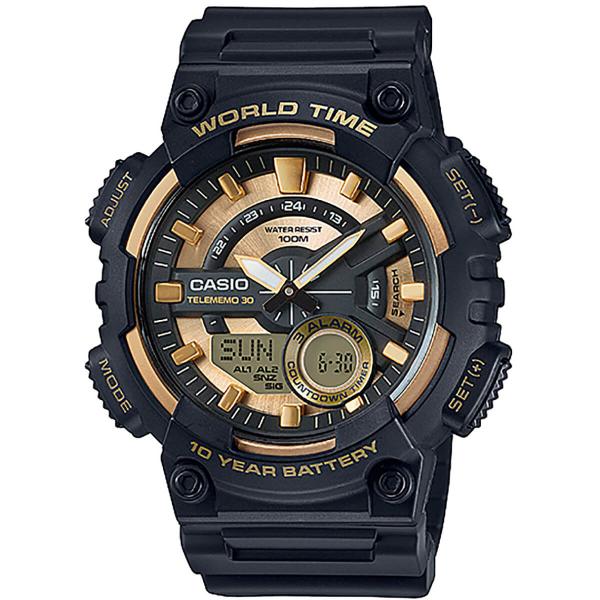 Relógio Casio Telememo Masculino Aeq-110Bw-9Avdf